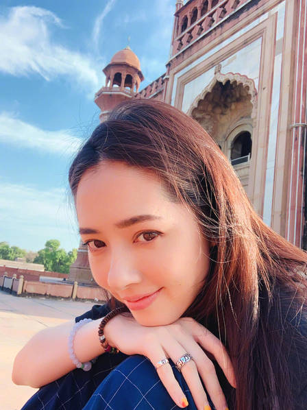 郭碧婷游印晒照:我能安静修行的地方